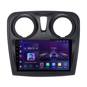 Navigatie DACIA, Ecran 9″, 2GB RAM 32GB Memorie Interna, Android 12, Grile aer rotunde, compatibila Dacia Logan, Sandero